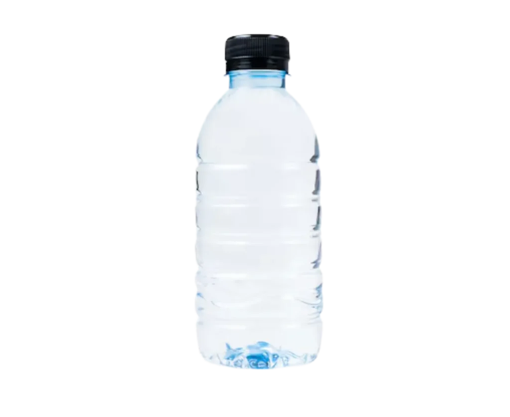 Botella de agua.